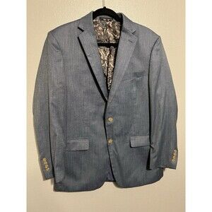 Ralph Lauren Blazer Jacket Mens Size 40R Lauren for Macy’s DENIM Blue